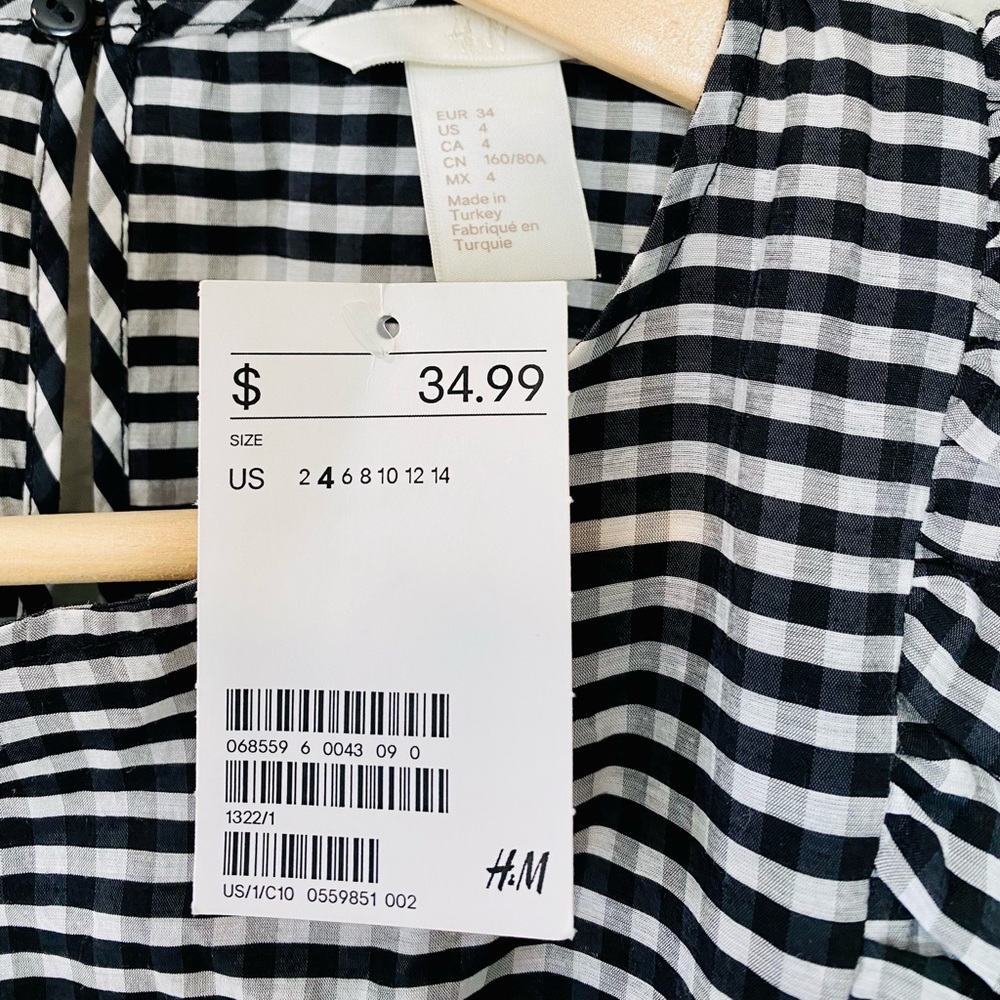 H&M Ruffle Sleeve Striped Dress - Picture 8 of 12